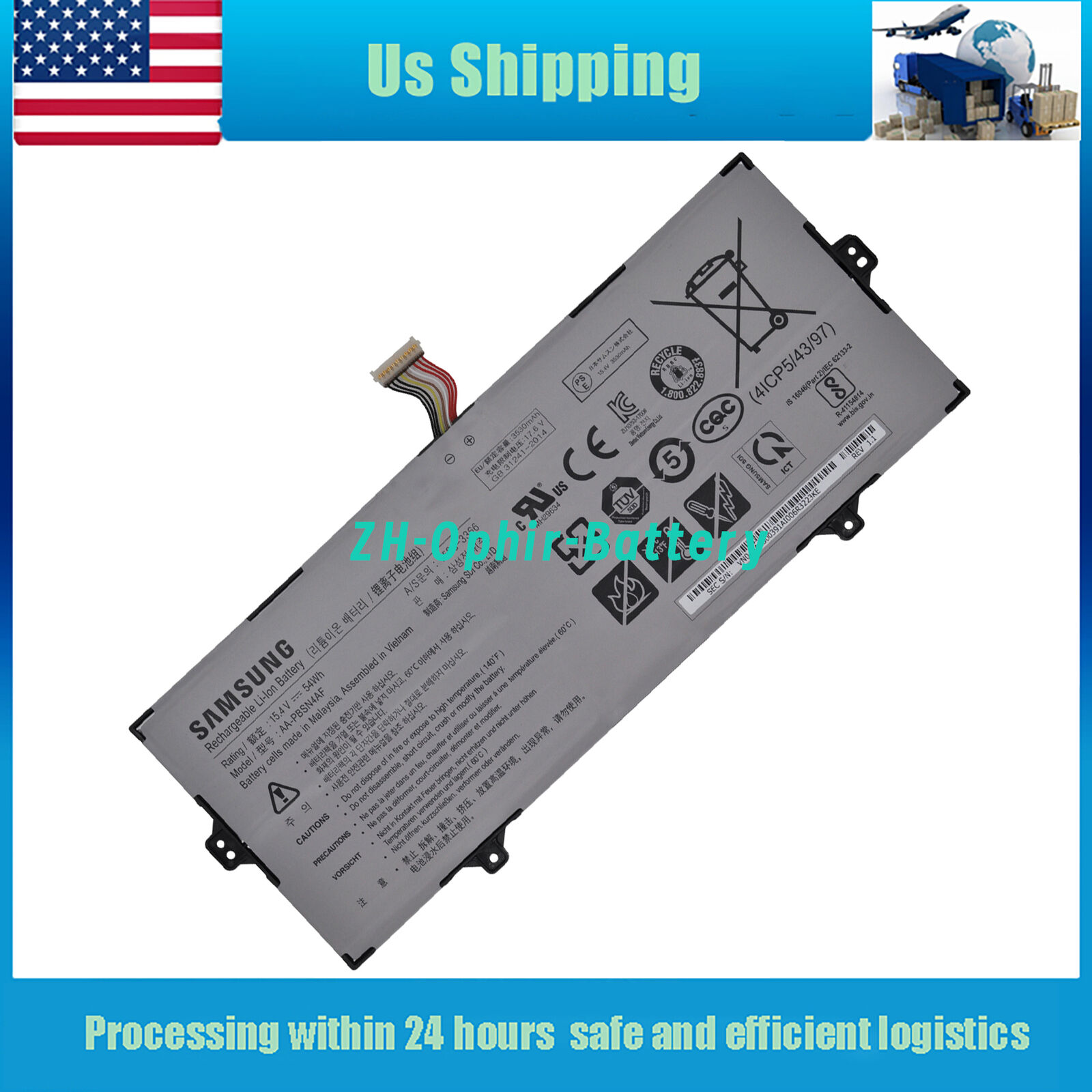 54Wh NEW Genuine AA-PBSN4AF Battery For Samsung Notebook 9 Pen NP930SBE NT930SBE