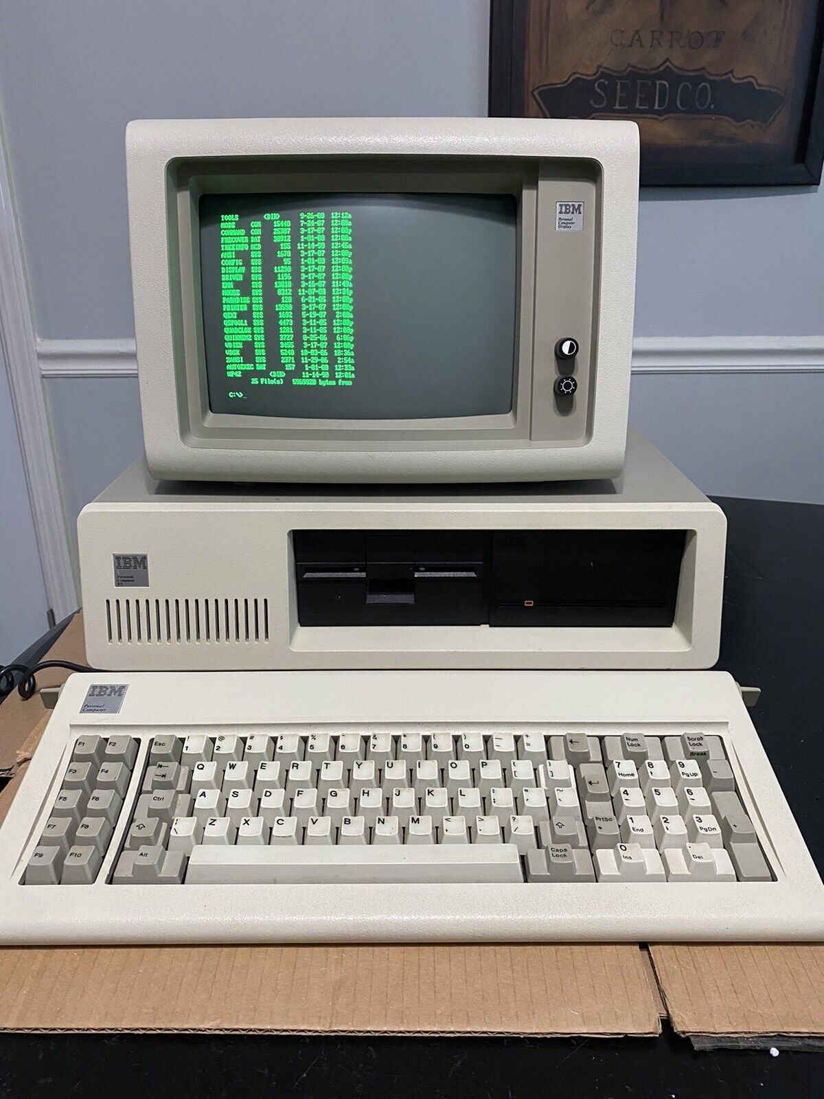 IBM Personal Computer 5160 with 5151 Monochrome Monitor, Model F XT Keyboard