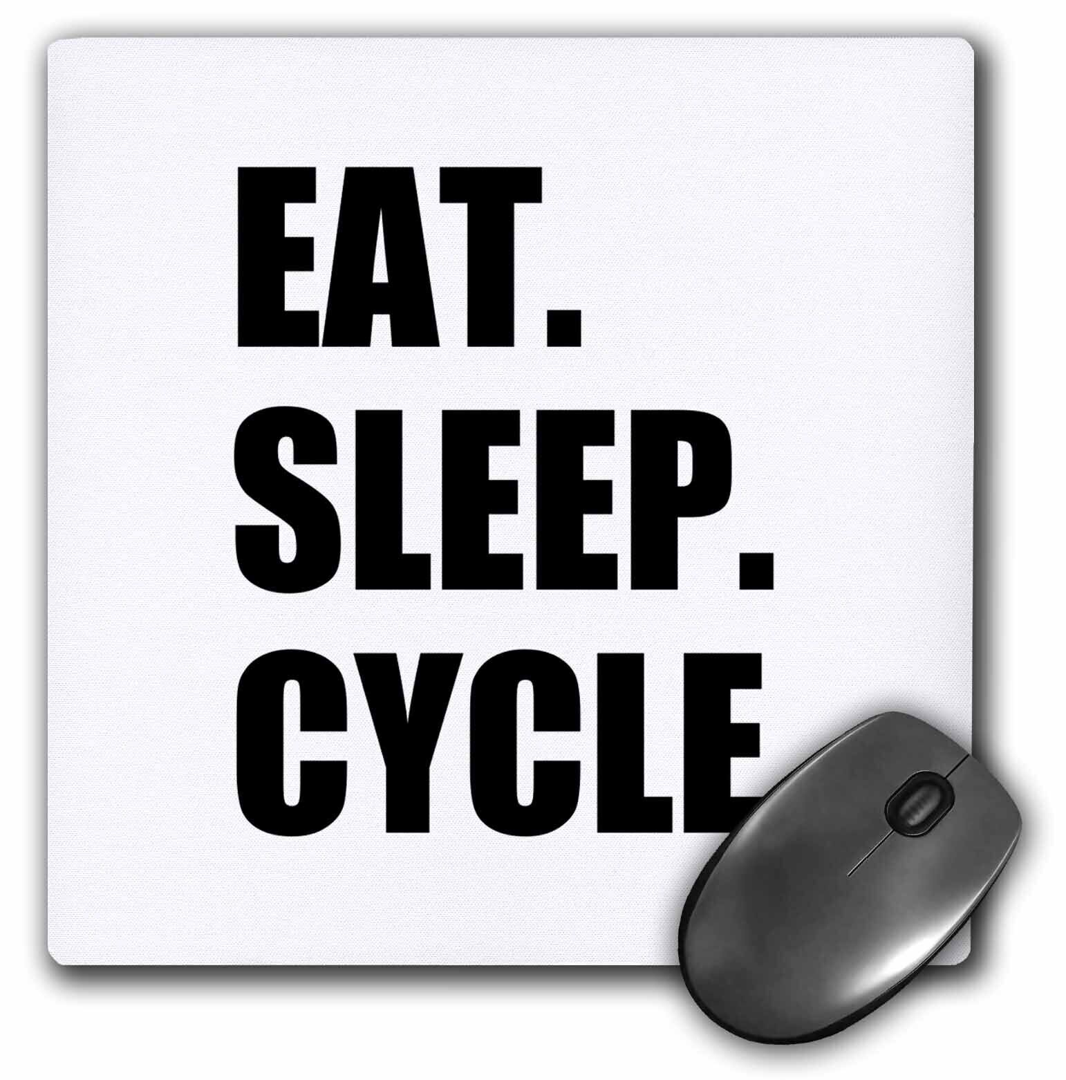 3dRose Eat Sleep Cycle - passionate about cycling - bicycle enthusiast gifts Mou