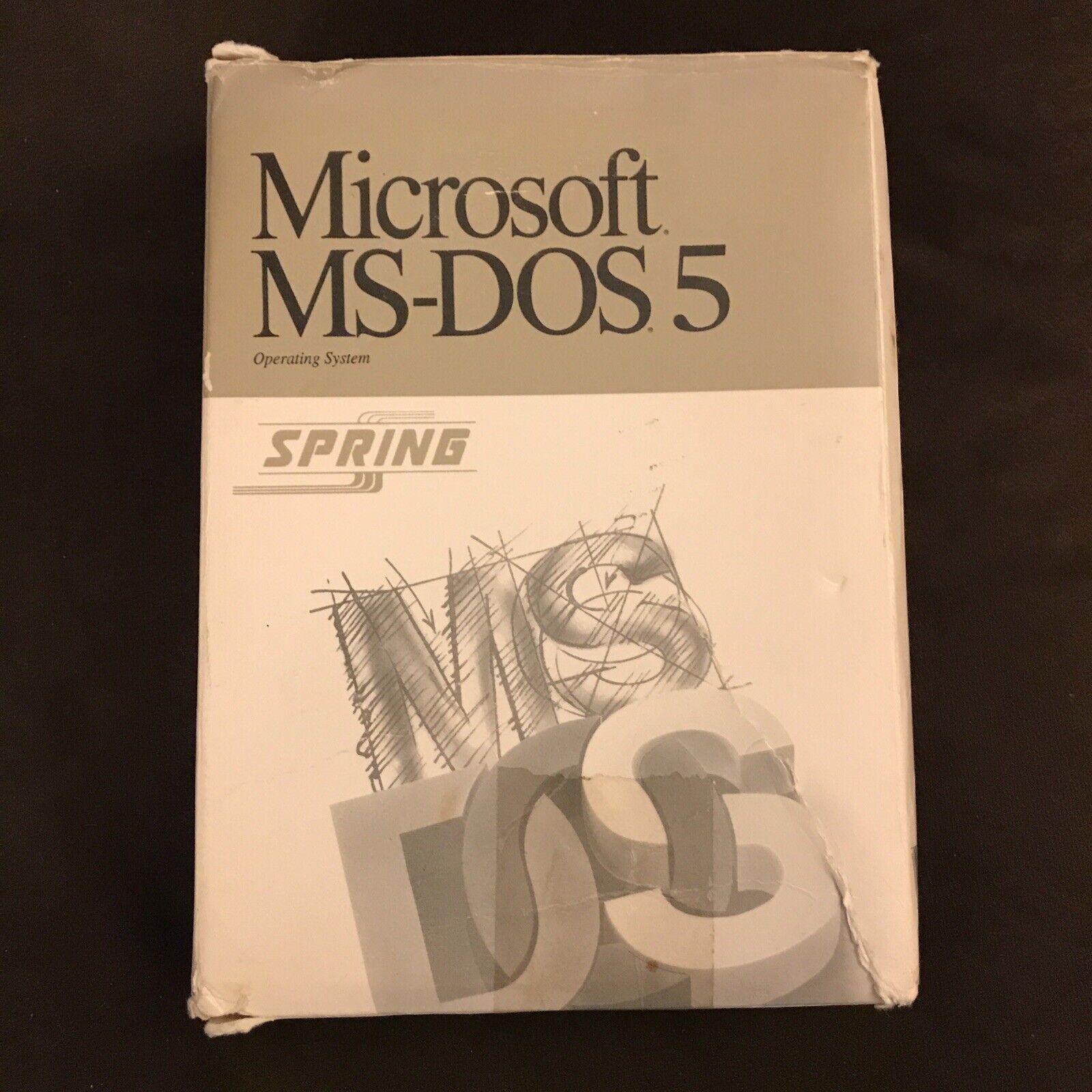 Used Microsoft MS-DOS 5.0 Operating System In Original Box 1991