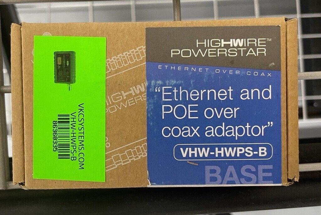 Veracity Usa Inc. VHW-HWPS-B Powerstar Ethernet & Poe Over Base Unit *New*