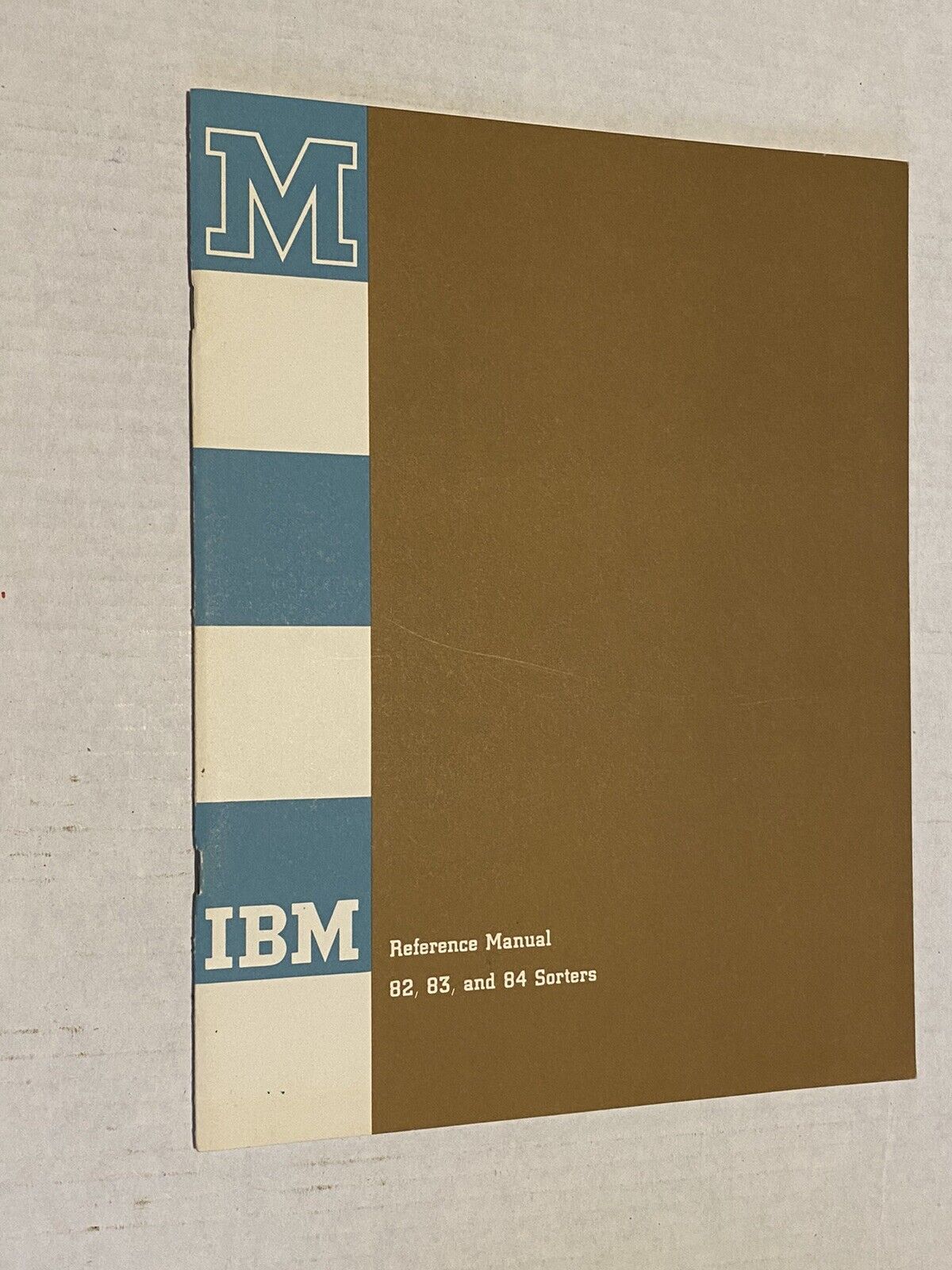 Vintage IBM Reference Manual 82, 83, And 84 Sorters March 1961