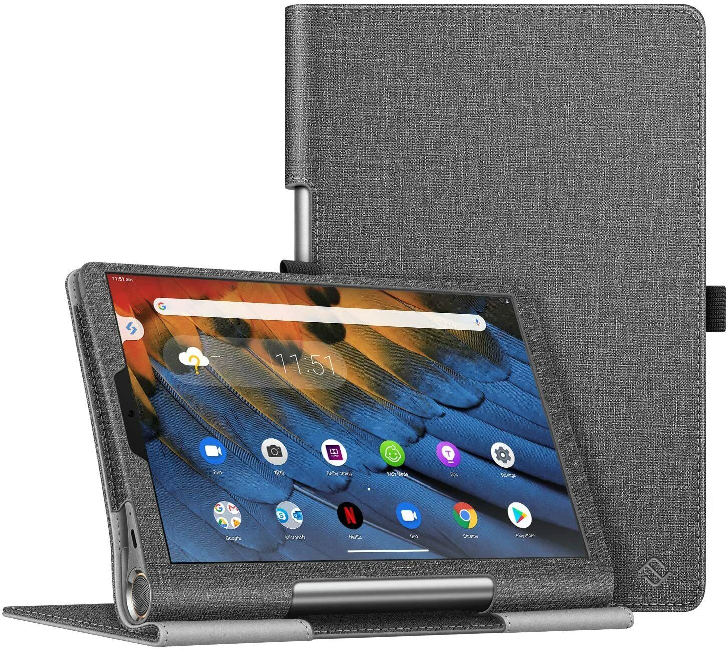 for Lenovo Yoga Smart Tab 10.1 YT-X705F Tablet Folio Case Cover Auto Sleep/Wake