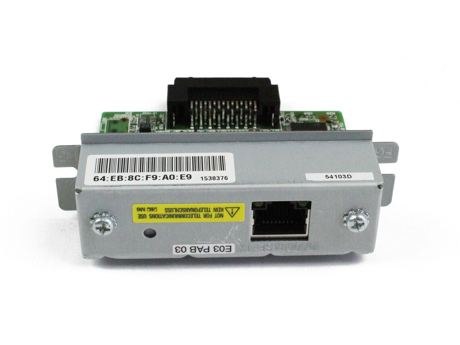 Epson UB-E03 Ethernet Interface C32C824541 TM Series T88VI T88V T70II U220 H6000