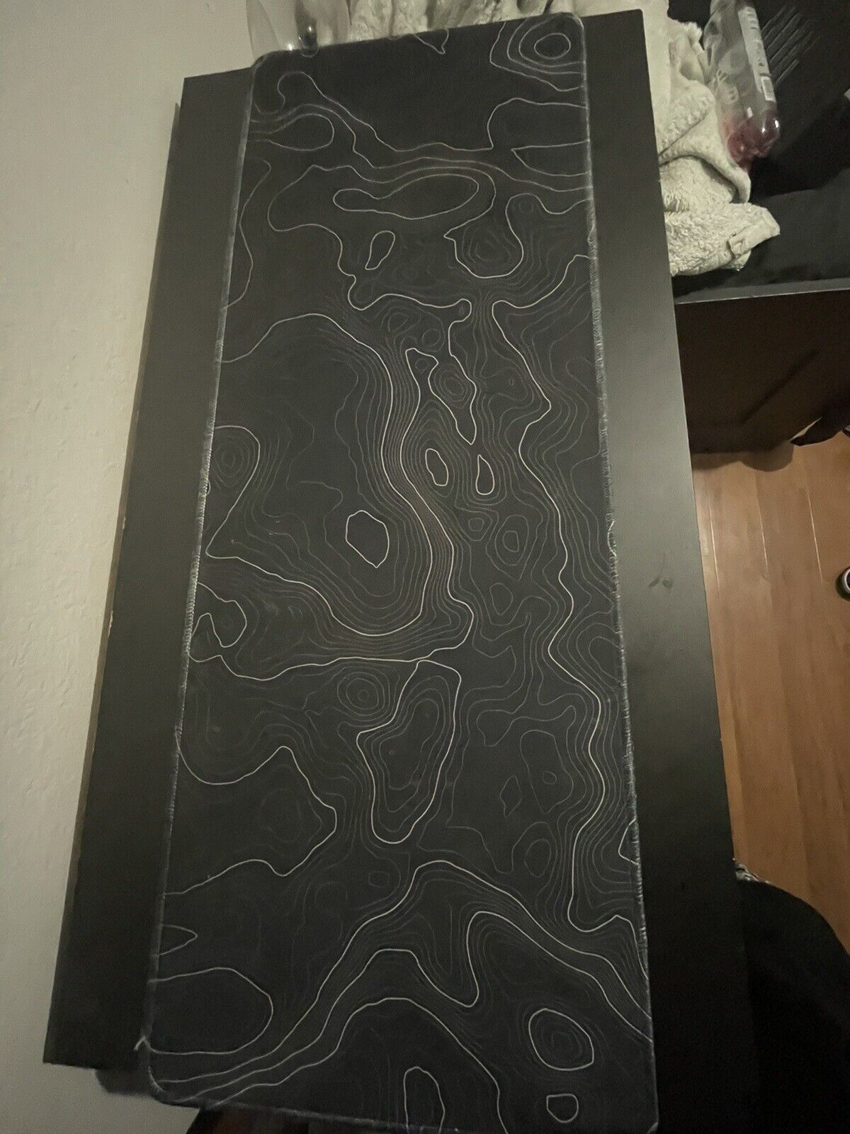 Topographic Contour Gaming Mouse Pad Large Extended  Mousepad (cashapp)