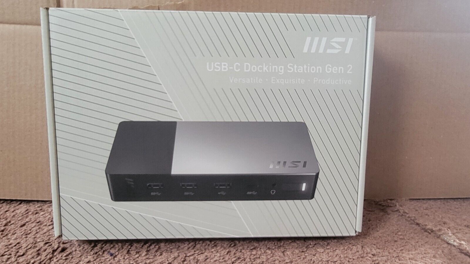 MSI 1P151E001 PC Docking Station Gen2 USB-C 100W PD Charging. - for Notebook NEW