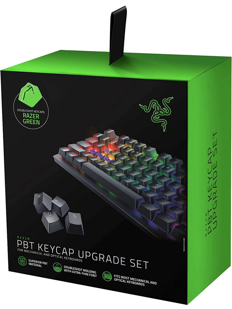 Razer Doubleshot PBT Keycap Upgrade Set for Mechanical & Optical Keyboards Green