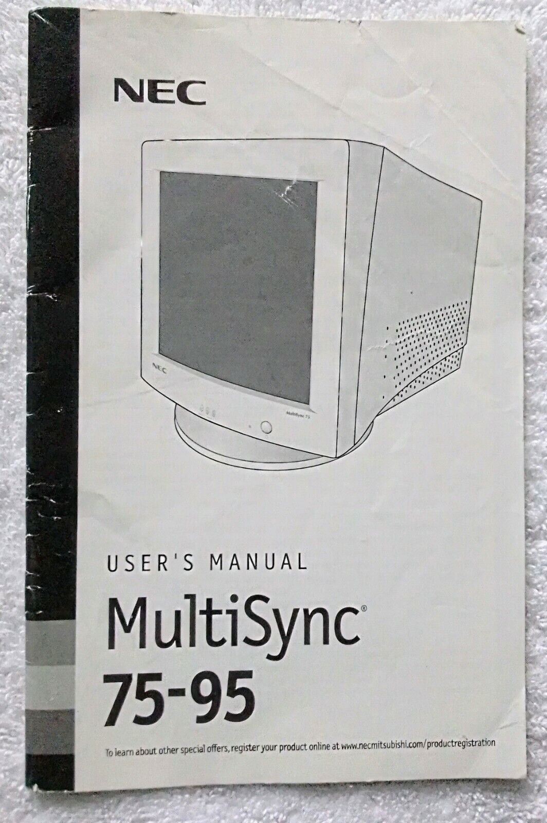 Vintage 2001 NEC MultiSync 75-95 User\'s Manual. Has Diagrams & Specifications