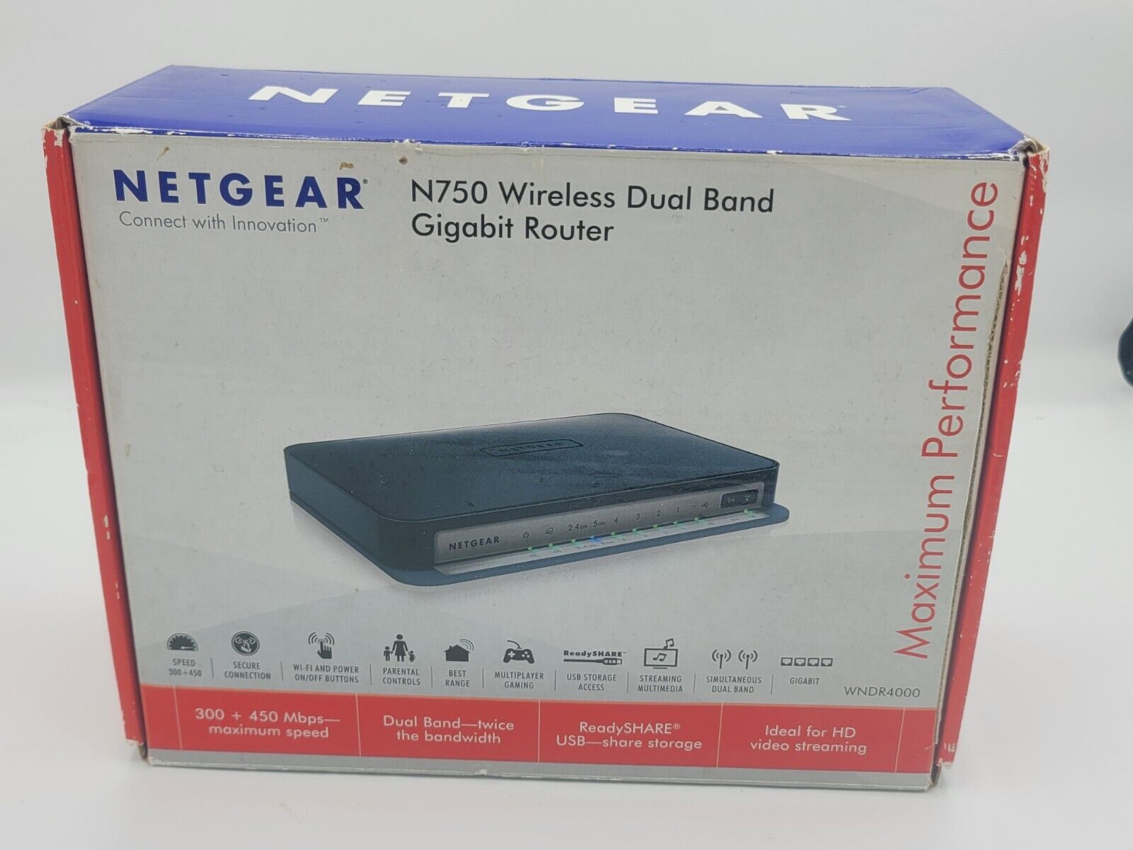 Netgear G54 N150 Wireless Router WNR1000 4 port