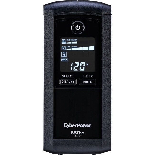 CyberPower Intelligent LCD CP850AVRLCD 850 VA/510W 9 x 5-15R Mini-Tower UPS