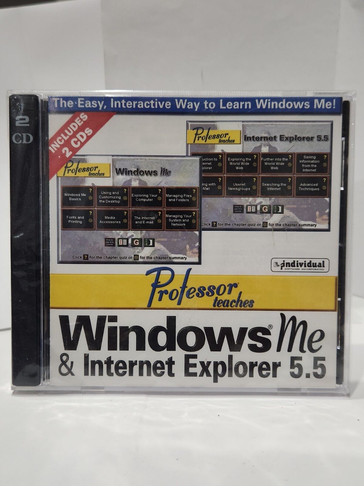 PROFESSOR TEACHES WINDOWS ME & INTERNET EXPLORER 5.5 Sealed 