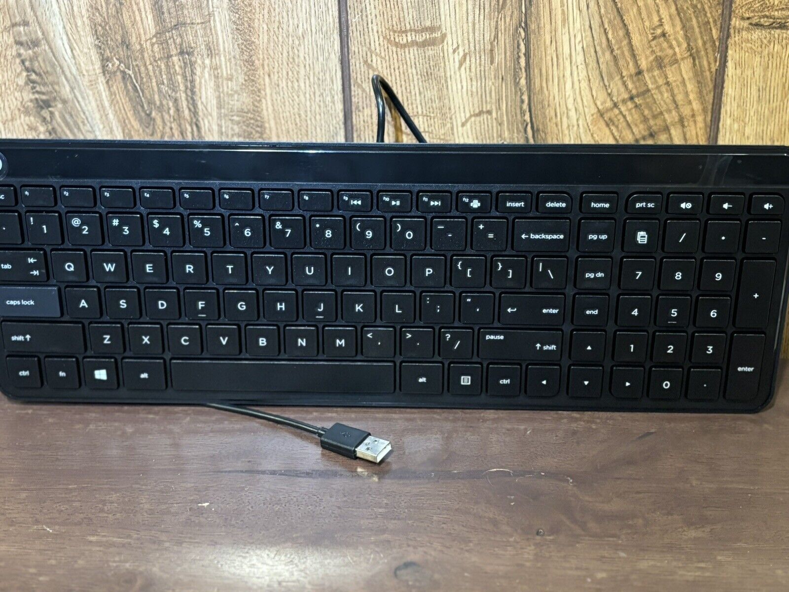 HP SK-2028 US Keys USB Slim Wired PC Keyboard Black- Brand New