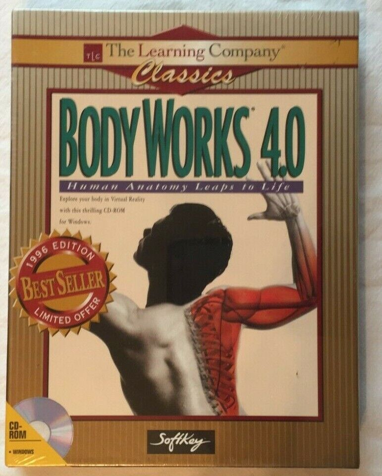 BODY WORKS 4.0 Human Anatomy Leaps To Life CD/ROM NIB 