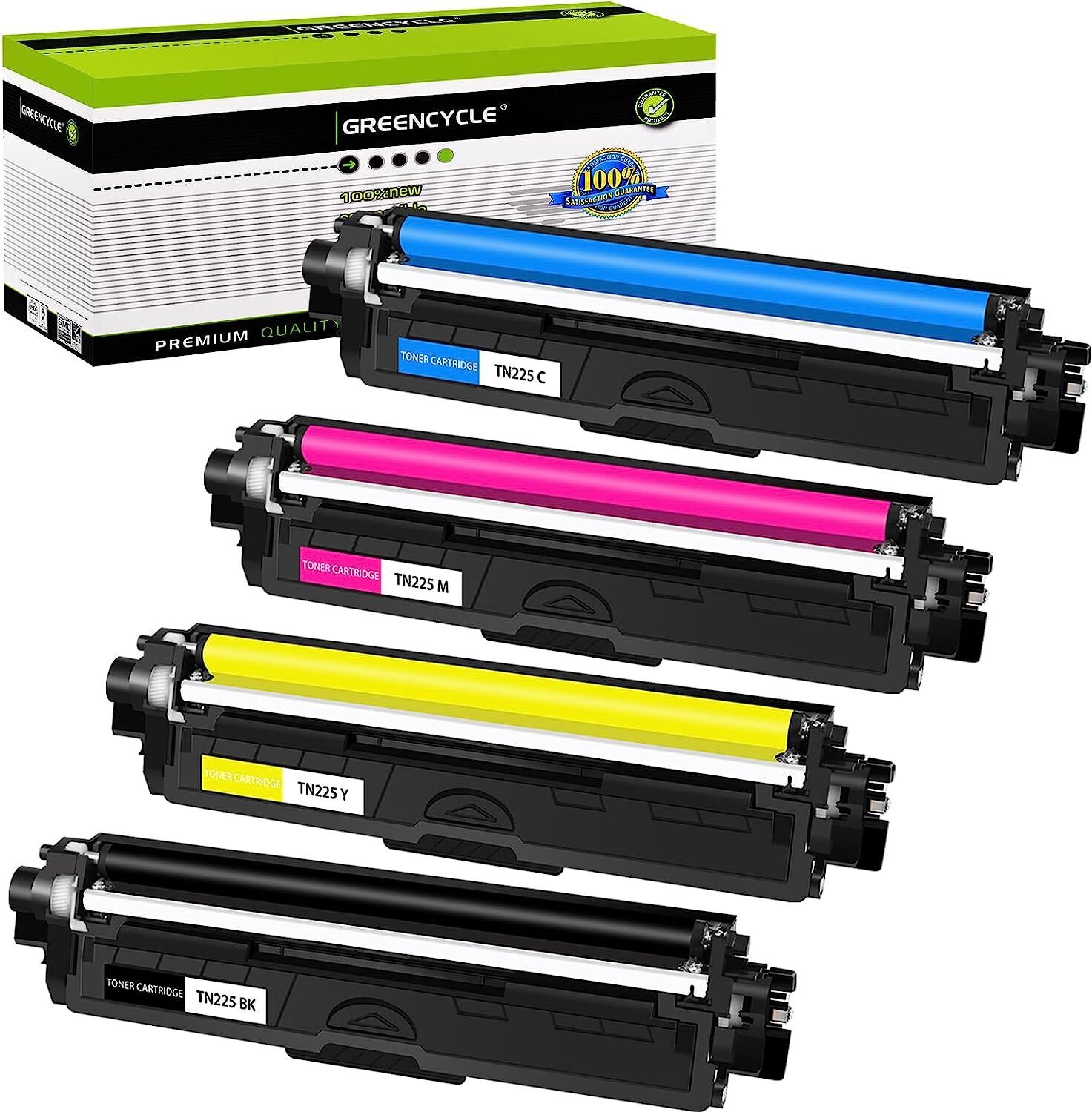 4PK TN221BK + CYM Color Toner cartridges Set  For Brother HL-3140CW, HL-3170CDW