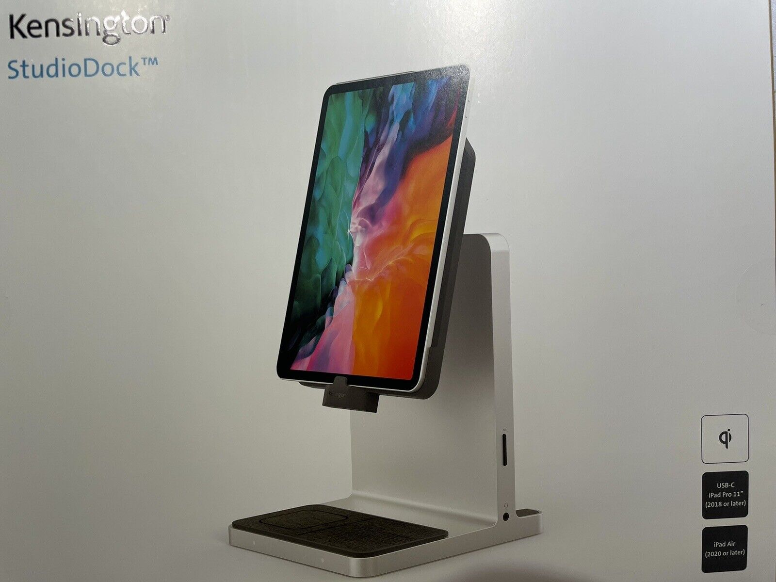 Kensington StudioDock iPad Docking Station Silver/Black K34031WW Pro USB C A NEW