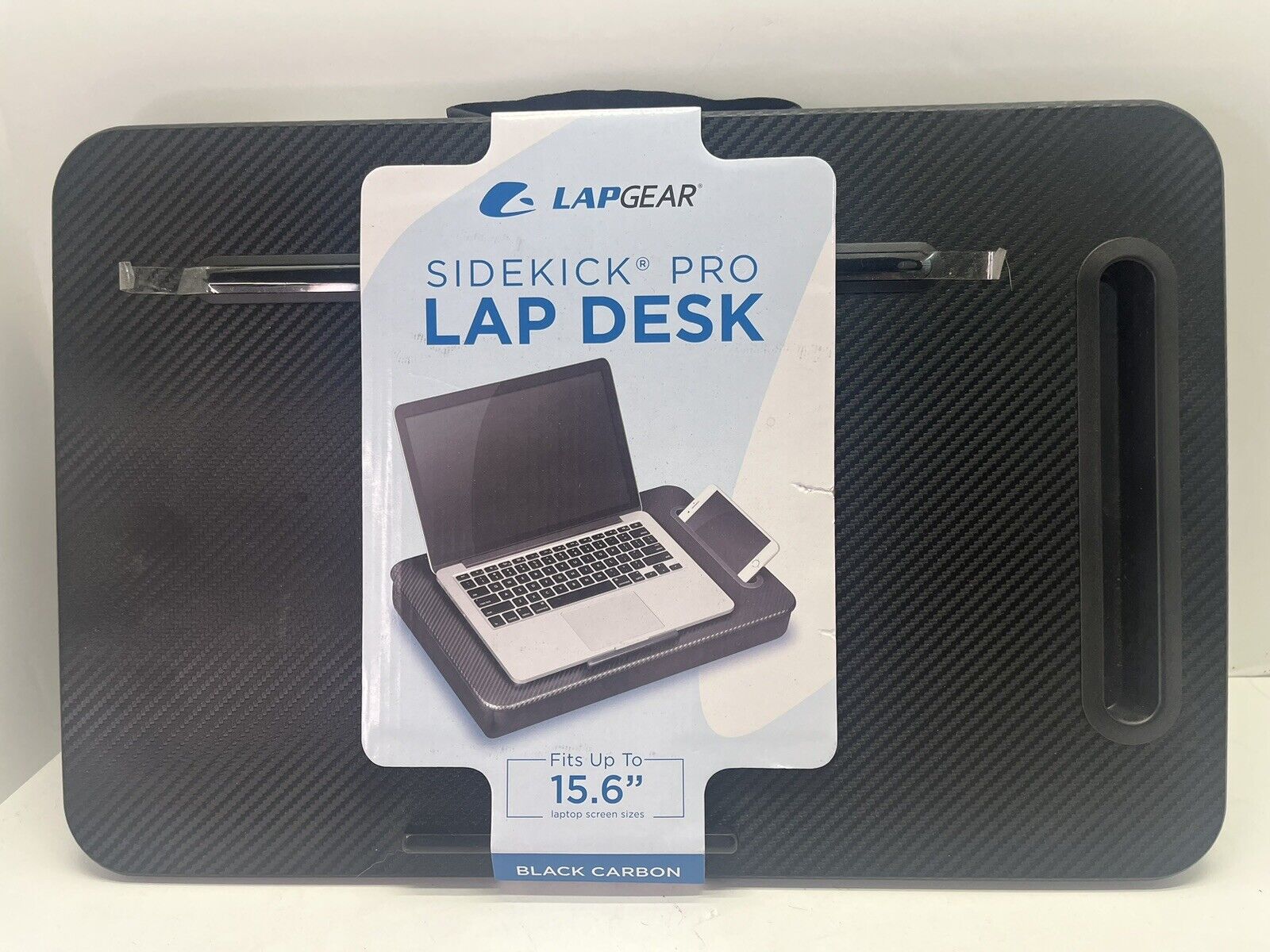 LapGear Sidekick Pro Lap Desk w/ Device Ledge & Phone Holder - Fits up to 15.6”