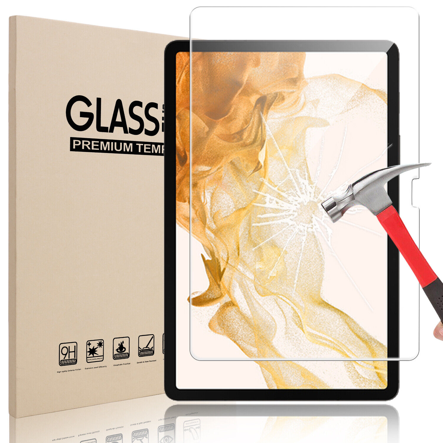 Tempered Glass Screen Protector For Samsung Galaxy Tab S9 Ultra S8 S7 Plus S7 FE