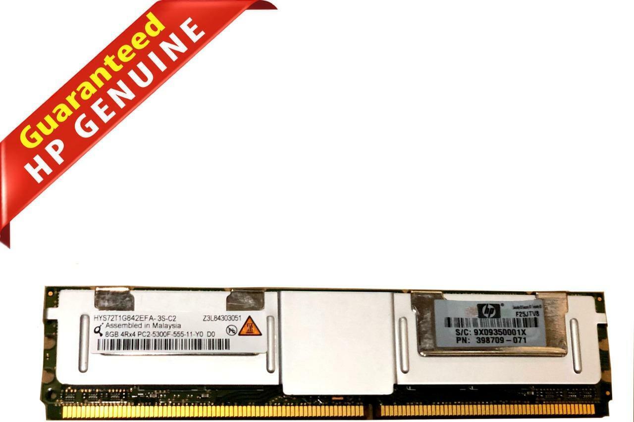 HP Qimonda 8GB (4Rx4) DDR2 PC2-5300F 667MHz ECC Server RAM 398709-071