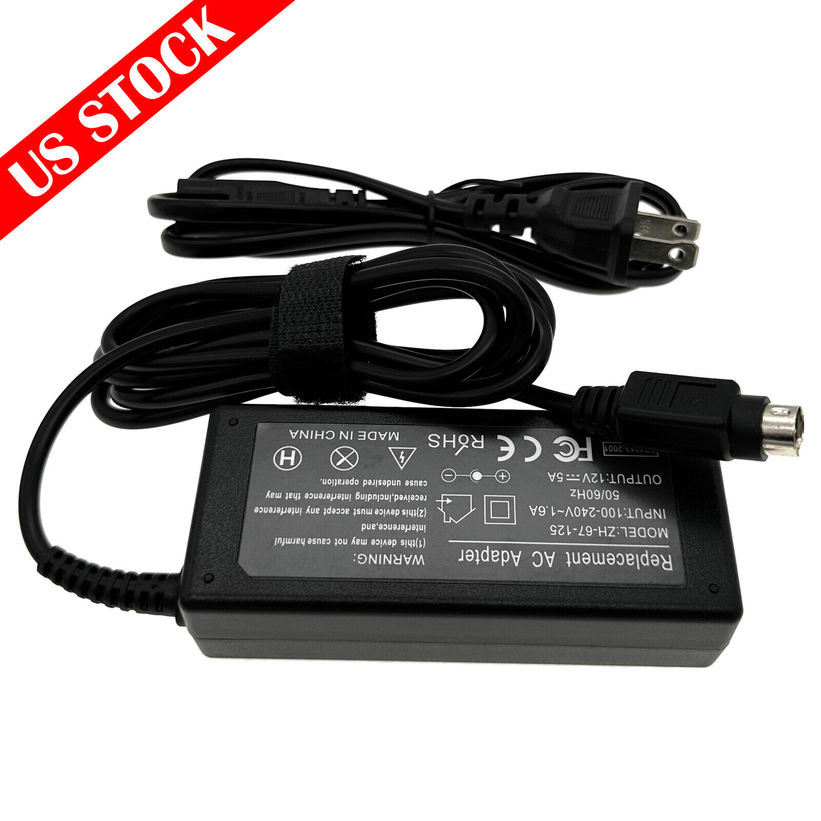 AC/DC Adapter 4-Pin Charger For Samsung ADP-4812 DVR Power Supply Cable Cord