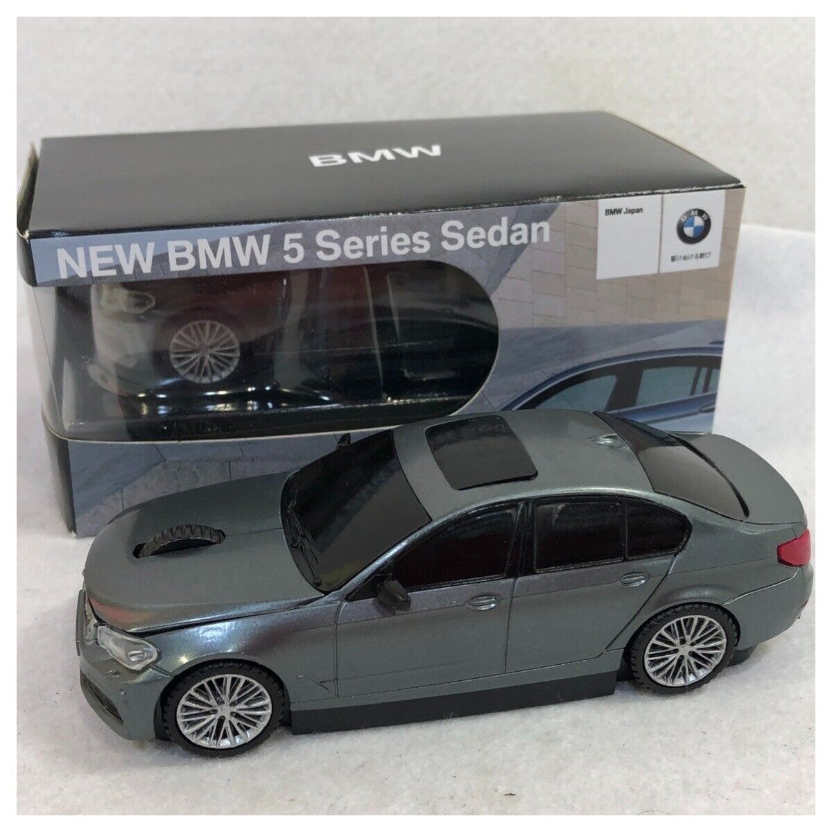 BMW 5 Series Sedan Gray Wireless Mouse - Rare Dealer Exclusive Not for Sale NEW