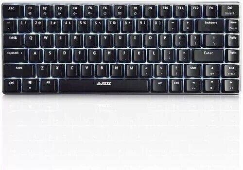 Ajazz Geek AK33 Wired Mechanical Keyboard Gaming LED Backlit for Laptop Mac