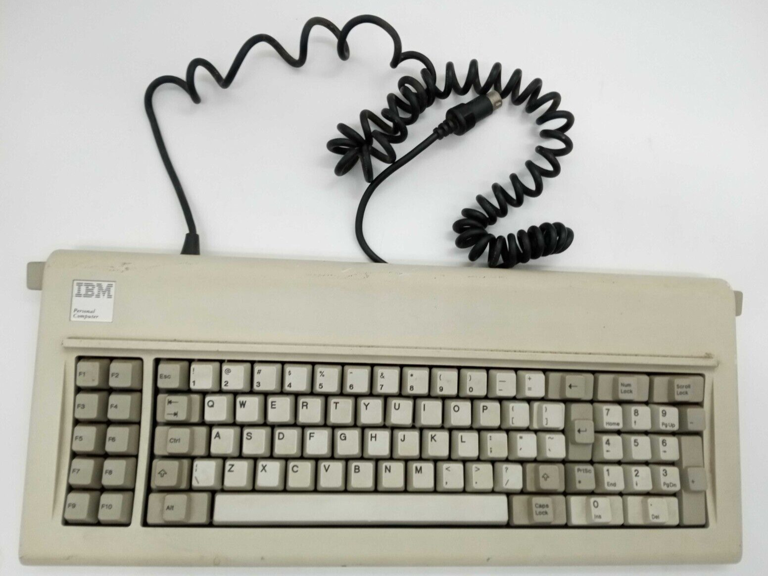 Vintage IBM Model F XT Buckling Spring Keyboard 5-Pin DIN (full function, dirty)