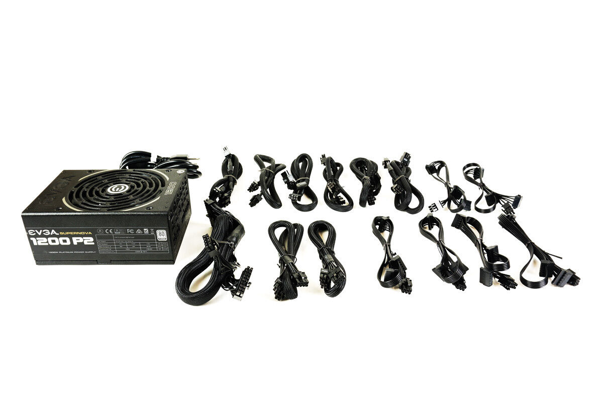 EVGA SuperNOVA 1200 P2 1200W Platinum PSU w/ All Cables | 1yr Warranty, Fast ...