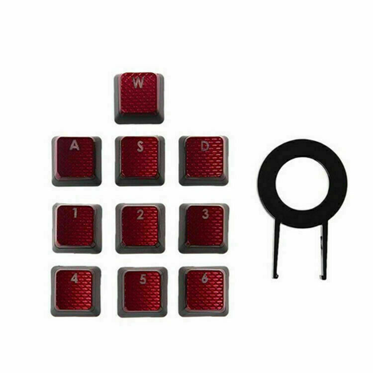10pc/set Backlit Keycaps for Corsair K70 K95 G710 RGB STRAFE Mechanical Keyboard