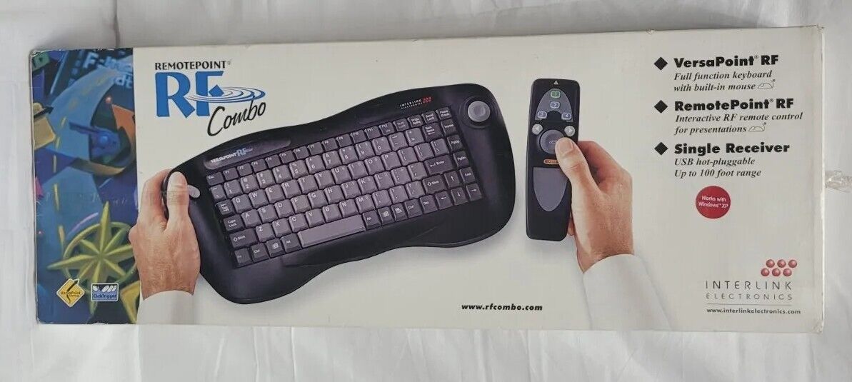New Sealed Remotepoint RF Combo Keyboard and RF Remote Control VP6241
