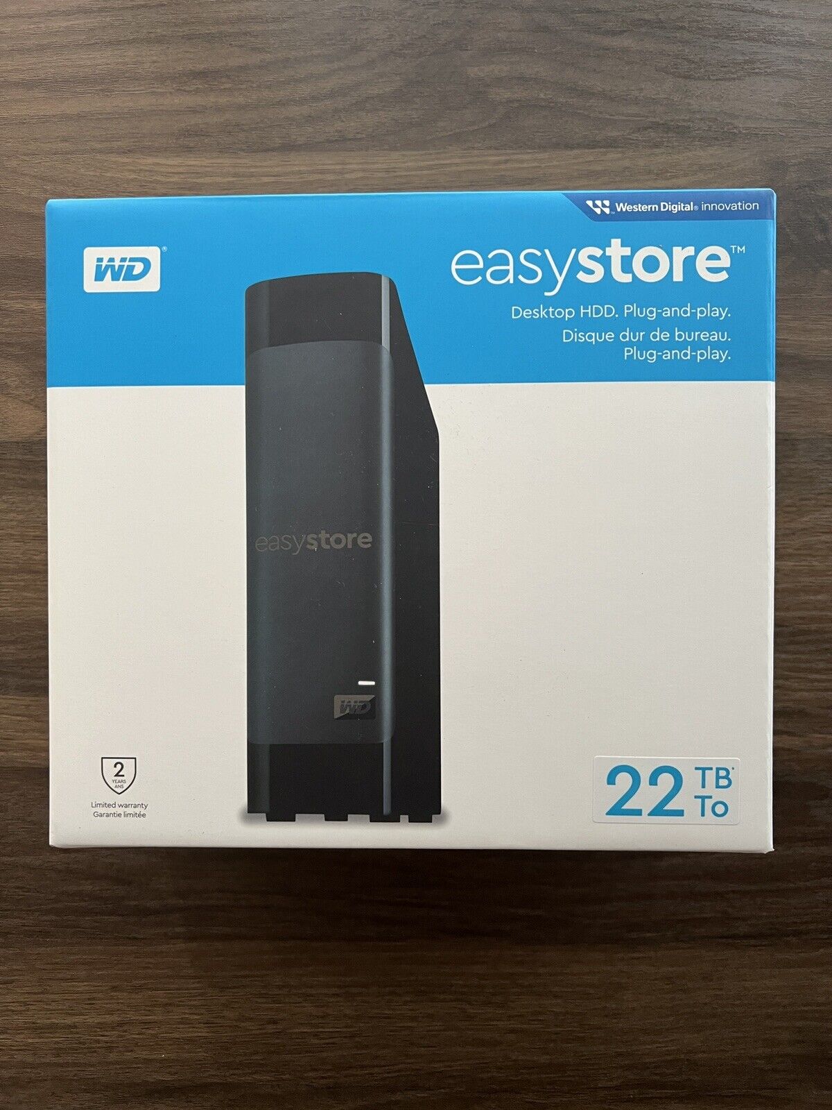 Brand New SEALED WD EasyStore 22TB External USB 3.0 Hard Drive Black