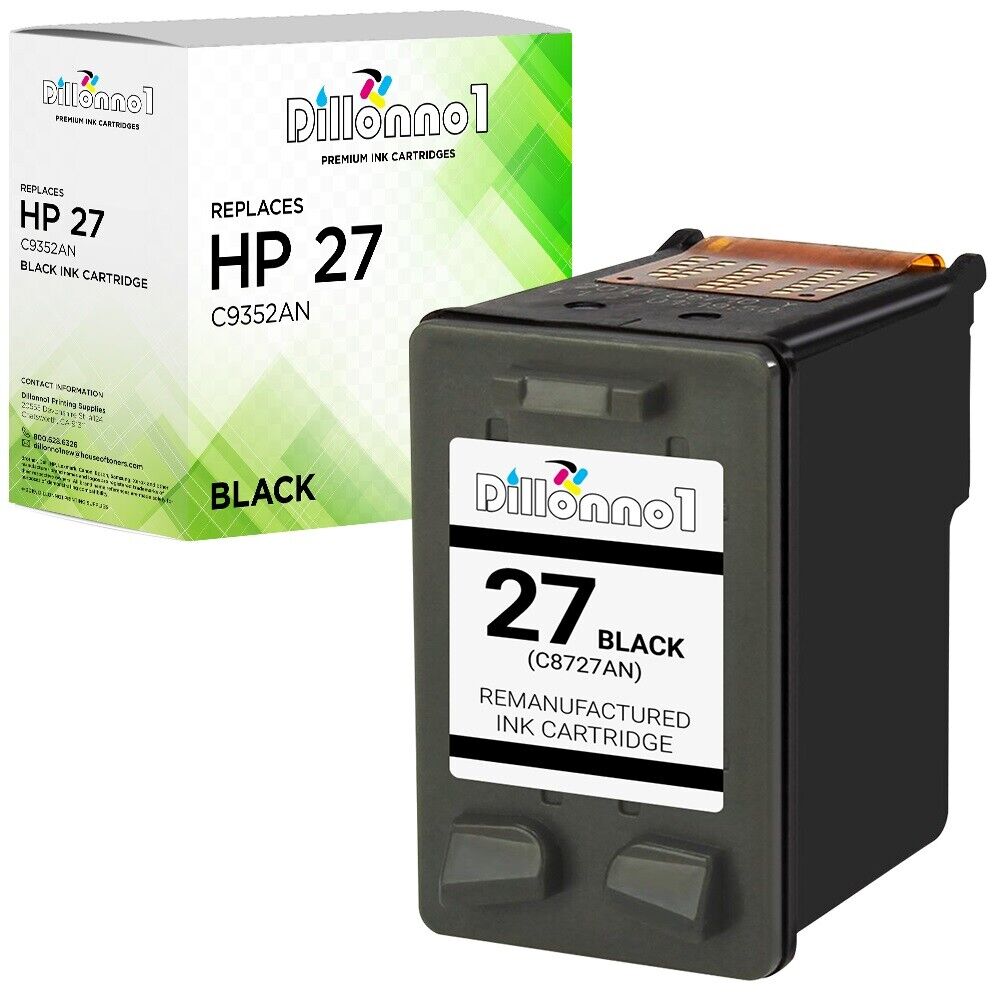 For HP 27 For HP27 For HP C8727AN 27 Black Ink Cartridge