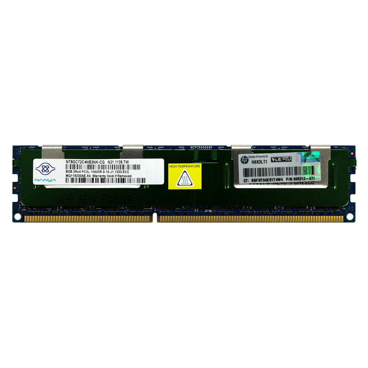 HP 604506-B21 606427-001 605313-071 8GB 2Rx4 PC3L-10600R 1333MHz REG MEMORY RAM