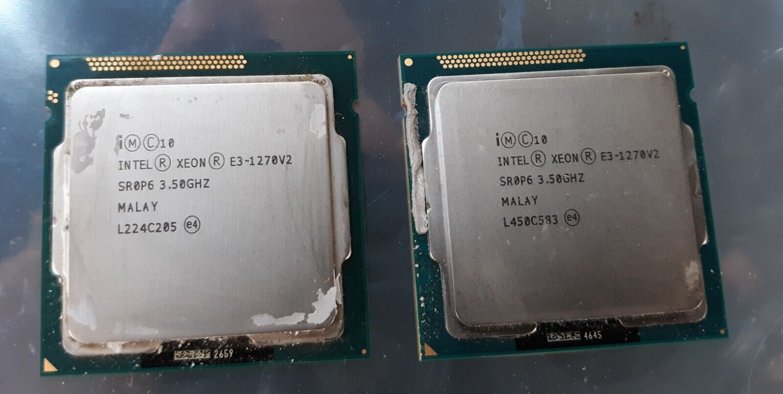 Pair of Intel Xeon E3-1270 V2 SR0P6 3.50GHz CPU Processor