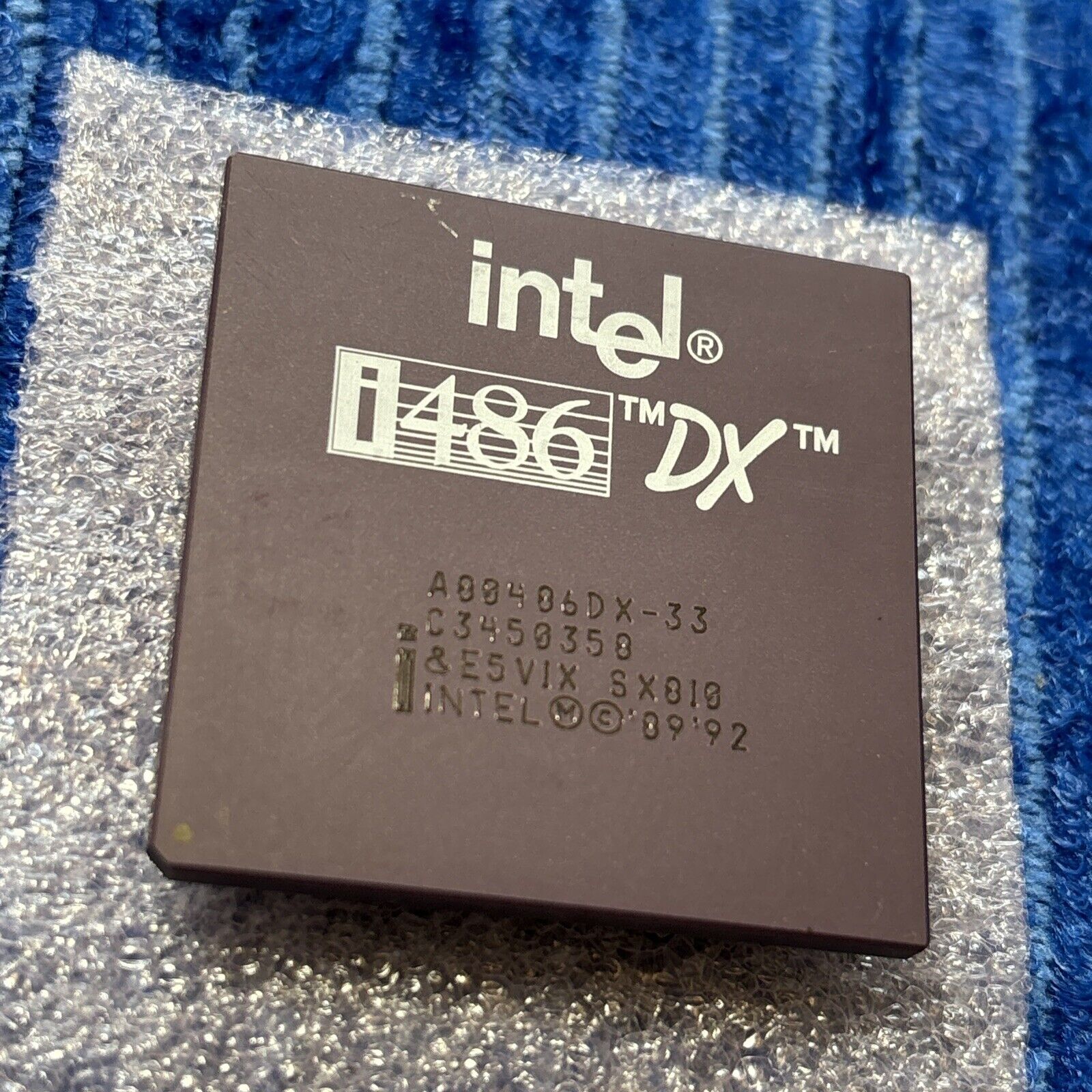 Intel A80486DX-33 SX810 i486 DX CPU 486 Processor Working Pull  (G)