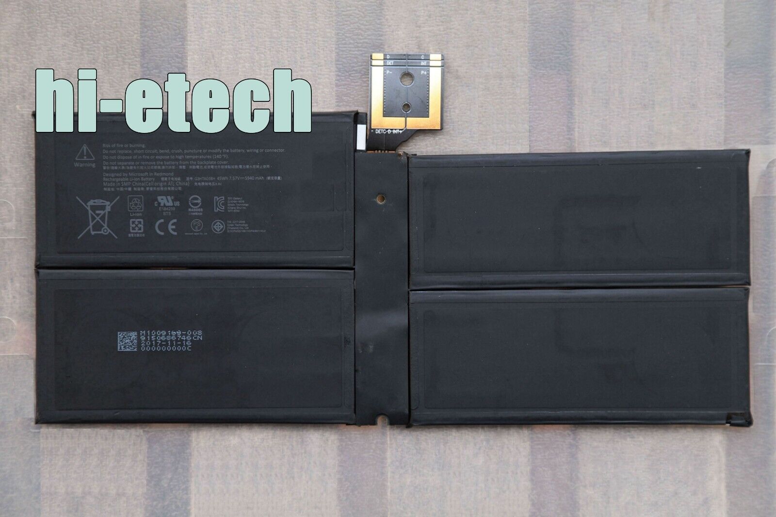 G3HTA038H DYNM02 New Genuine 45Wh Battery for Microsoft Surface Pro 5 1796    