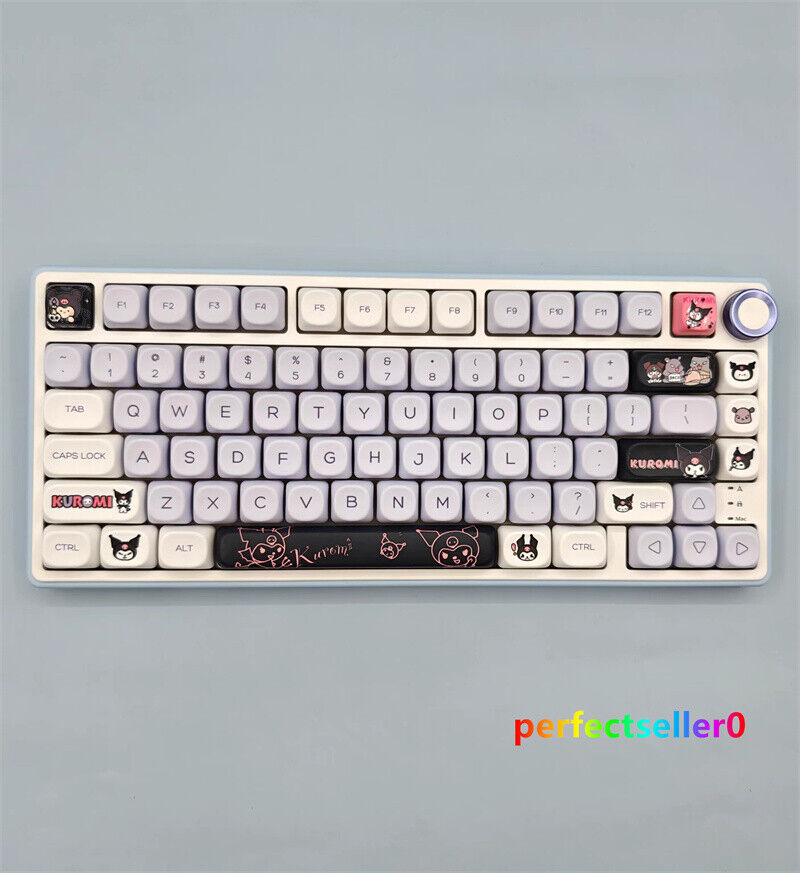 Kuromi Keycap Button PBT Sublimation Cherry MX MOA 140+ Keys Gift For Keyboards