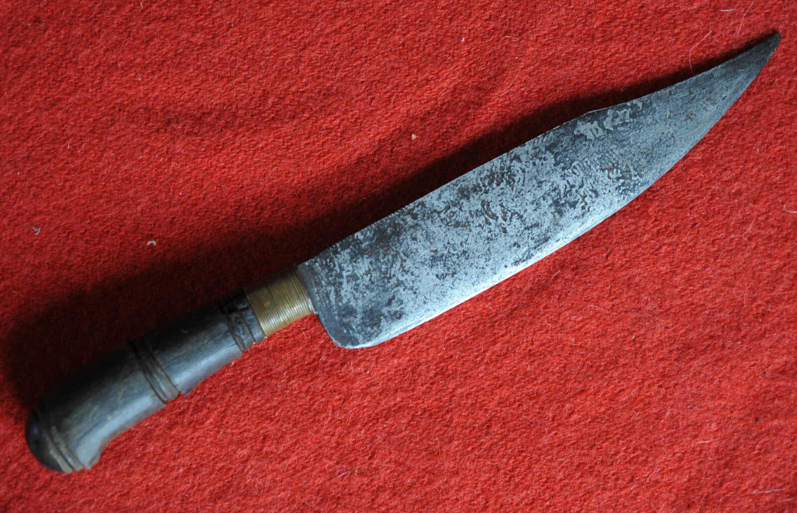 Large Antique Mexican Bowie Knife Made from File 1880