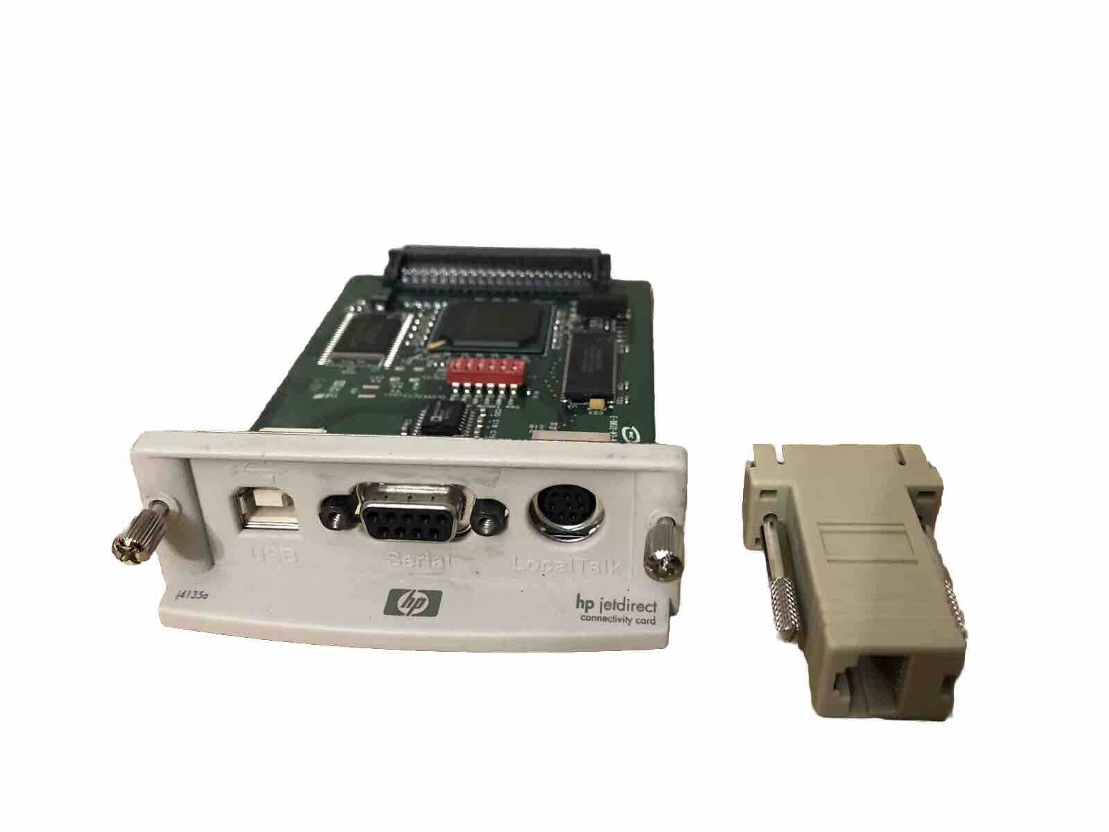 HP JetDirect J4135A USB | Serial | Local Talk EIO Network Adapter Card