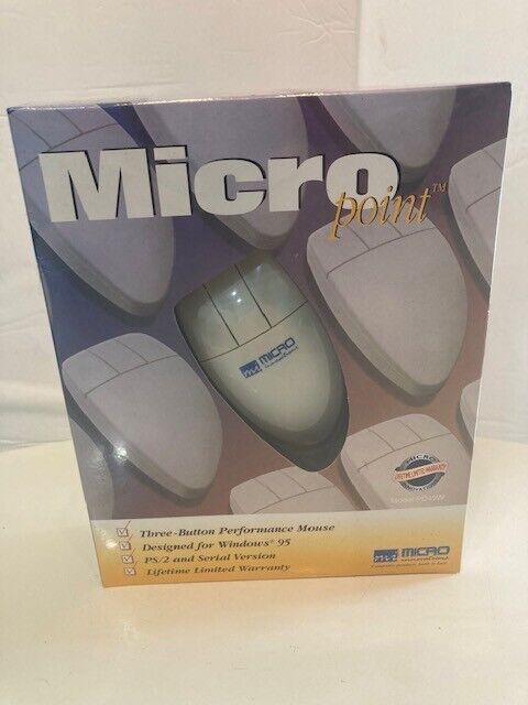 Vintage Micro Innovations 3 Button Precision Mouse for WIN 95/98  New In Package