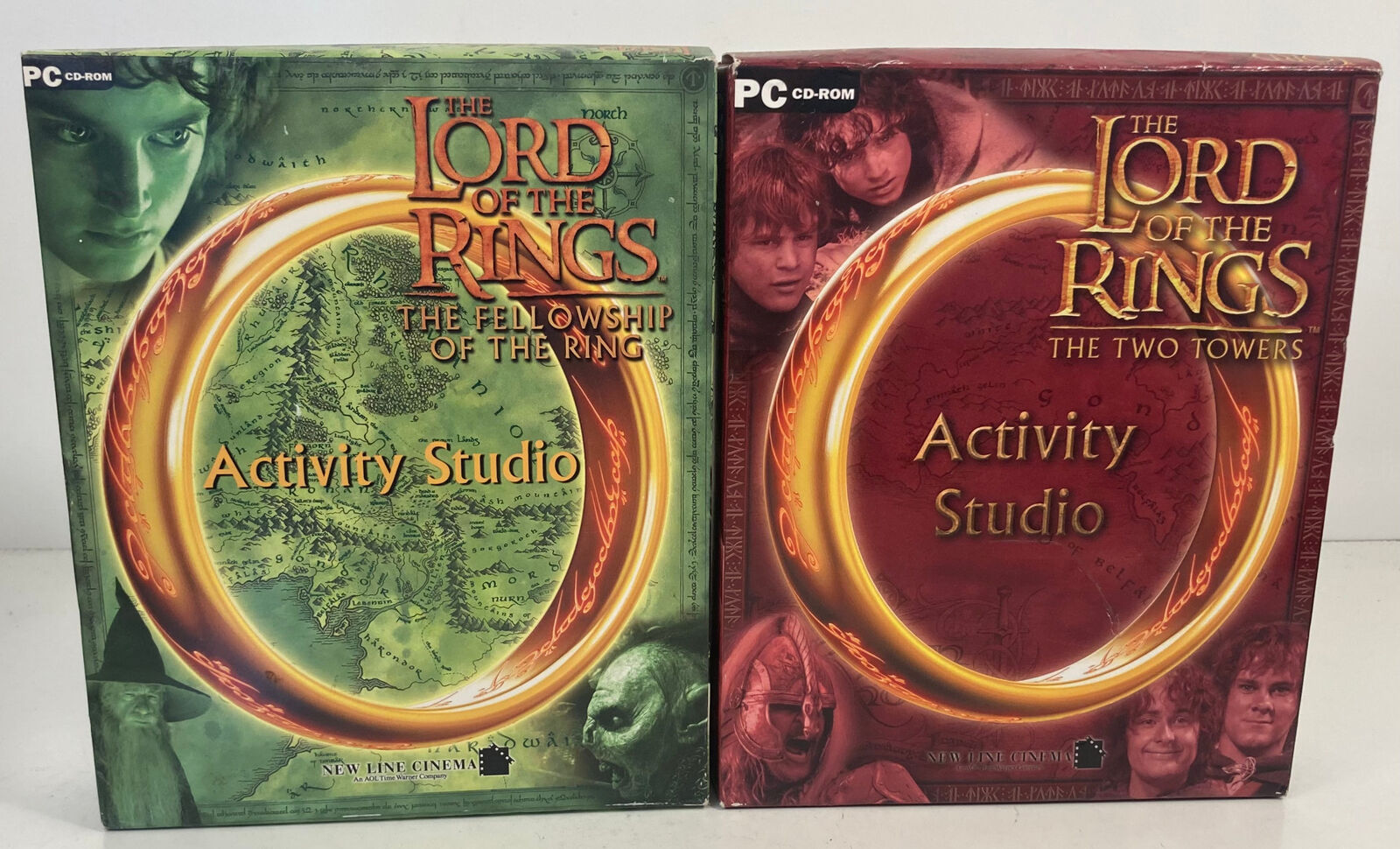 Lot of 2 Lord of the Rings Activity Studio Fellowship of the Ring The Two Towers