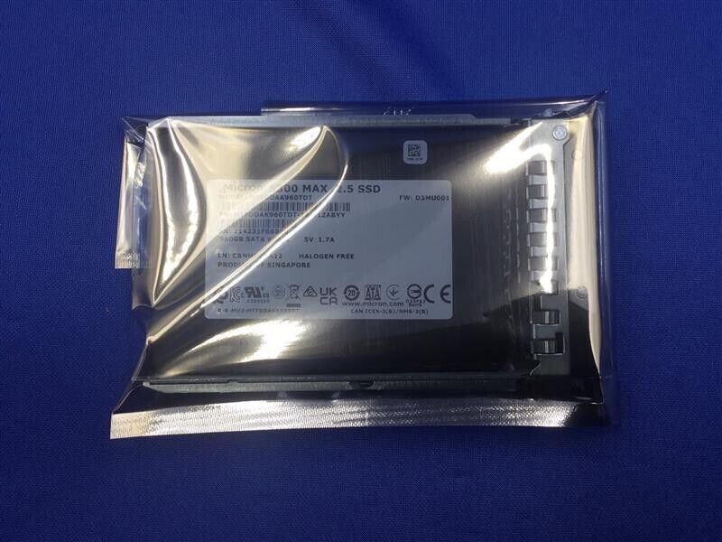 Micron 5300 MAX 960GB SATA 6Gb/s 2.5'' Internal SSD MTFDDAK960TDT New
