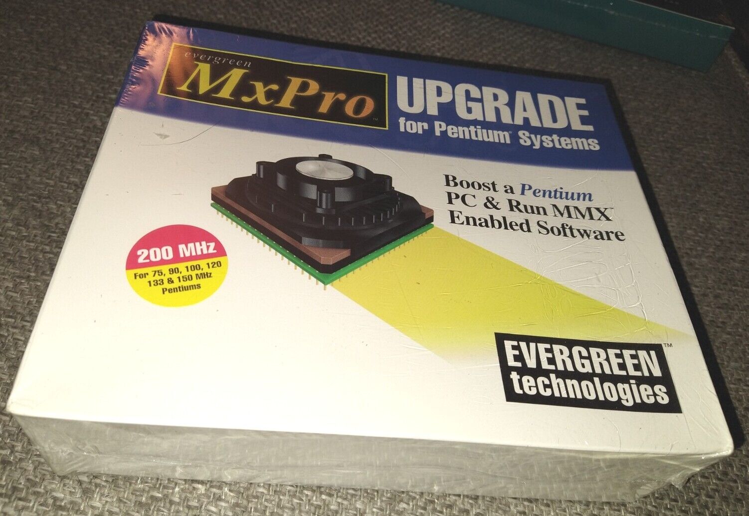 Rare Sealed New  MxPro 200 Pentium Evergreen Technologies Upgrade CPU 200MHz