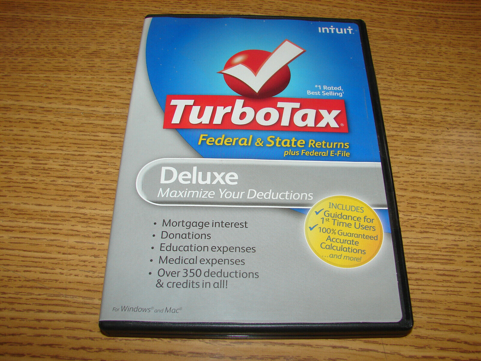 Turbotax 2010 Deluxe Federal + State E-File     ***BRAND NEW SEALED***