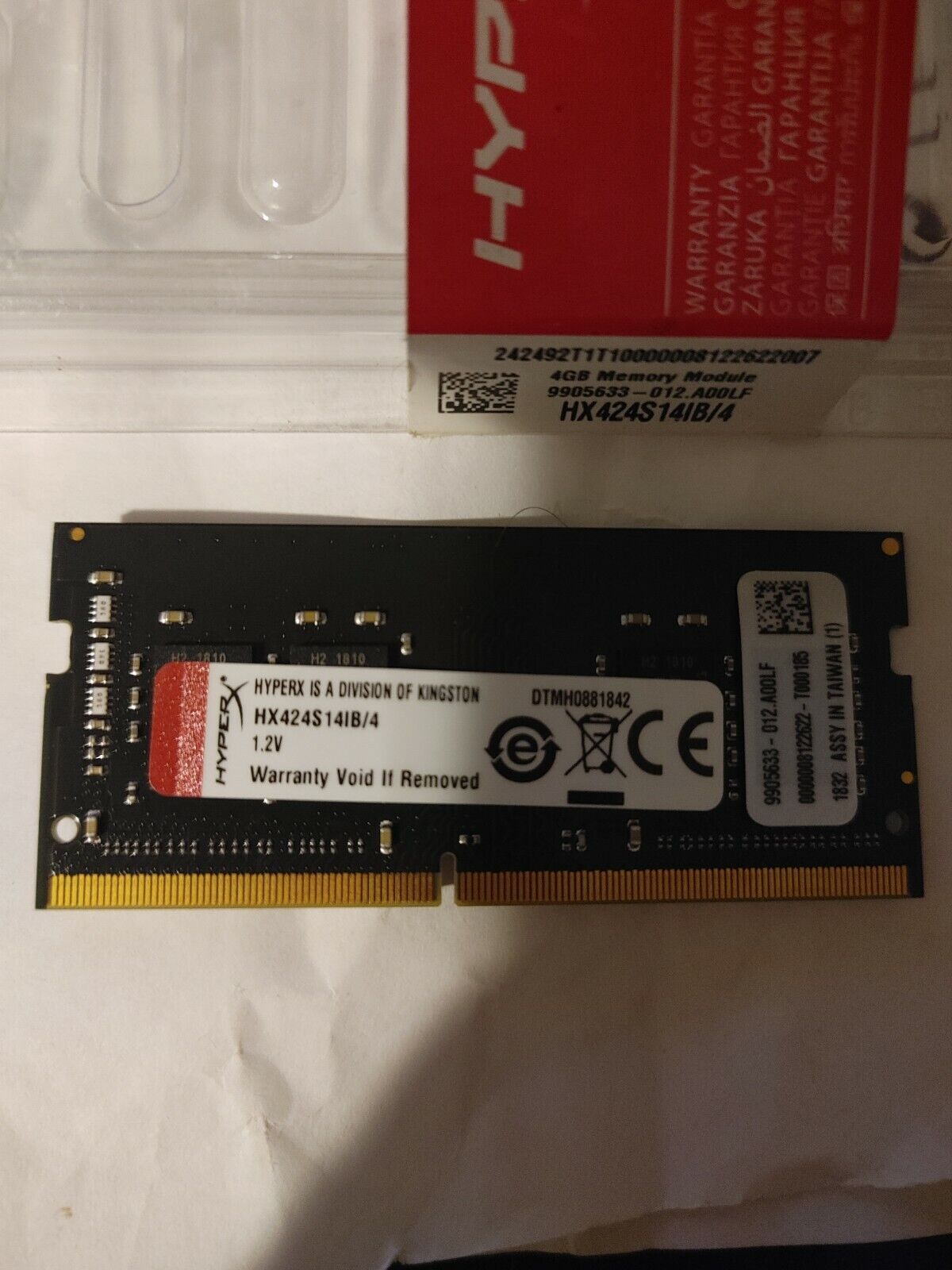 Kingston Technology HyperX Impact 4GB DDR4 2400Laptop memory