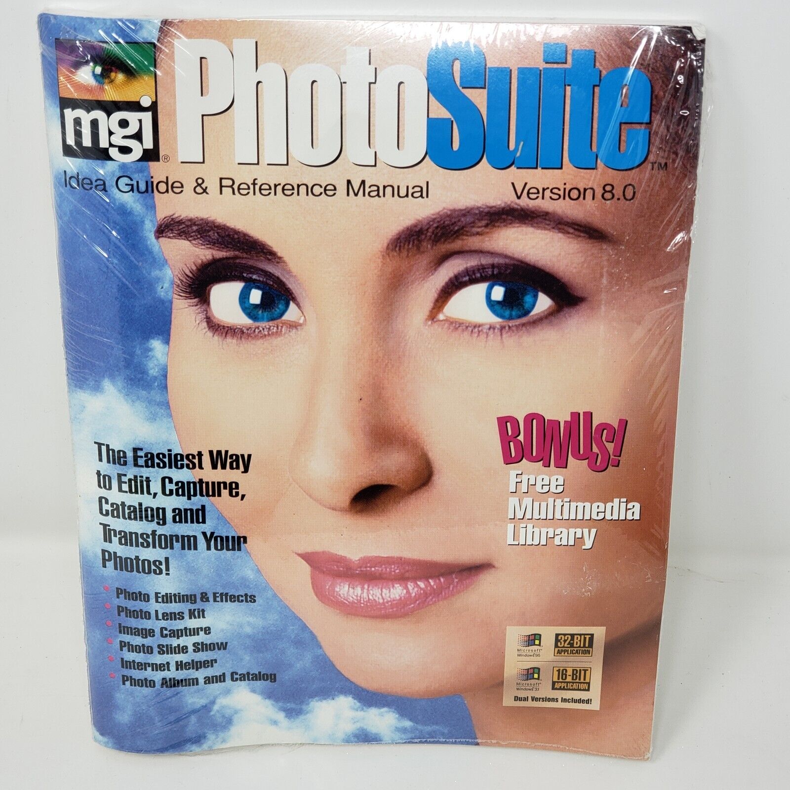 Vintage MGI PhotoSuite Software Version 8.0 for Windows 3.1 3.11 95 NT-3.51/4.0 