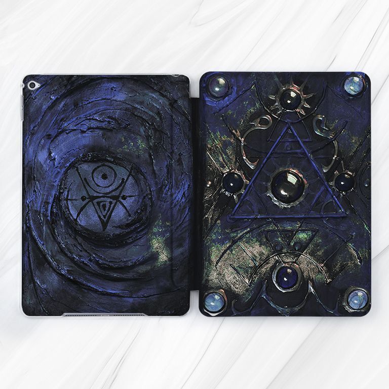 Dark Gothic Magic Occult Book Case For iPad 10.2 Air 3 4 5 Pro 9.7 11 12.9 Mini
