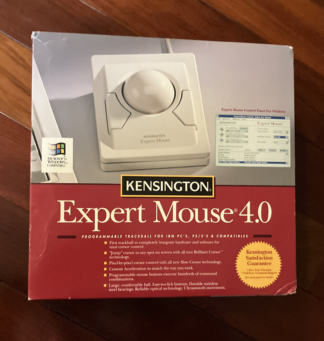 Kensington Expert Mouse 4.0 New Open 64201 Box 