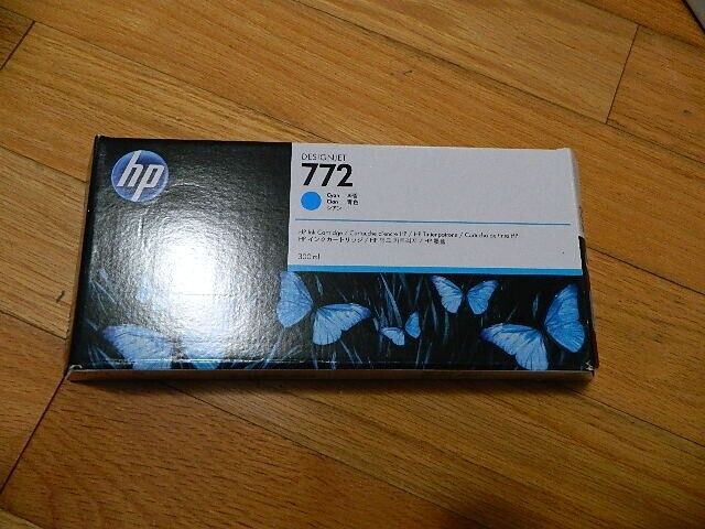 2022 GENUINE HP #772 300ml Cyan Cartridge CN636A DESIGNJET Z5200 FACTORY SEALED