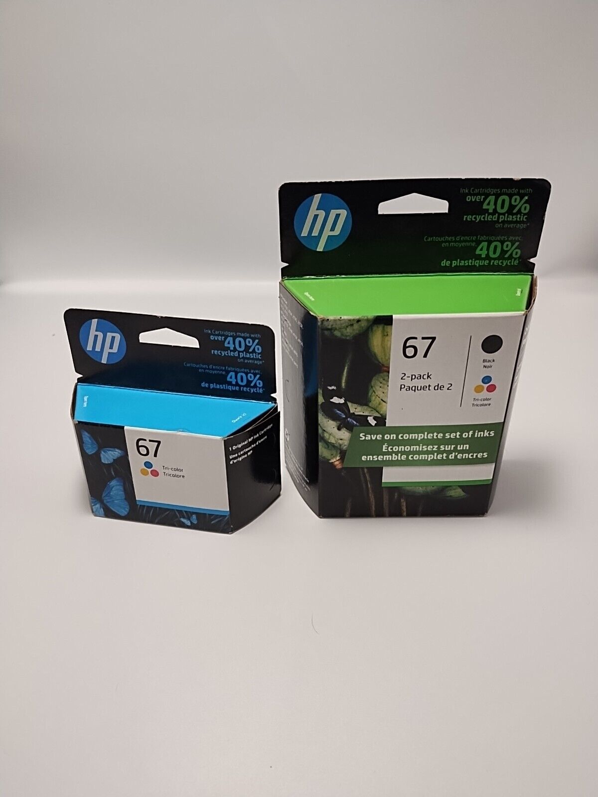 HP #67 Combo Ink Cartridgess Black & Color NEW GENUINE 3YP29AN 3YM55AN EXP 2023