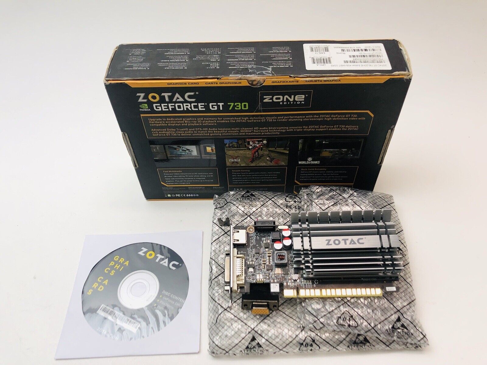 ZOTAC GeForce GT 730 Zone Edition 4GB Graphics Card ZT-71115-20L 